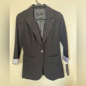 BCX Half Sleeve, Light Weight Black Blazer.